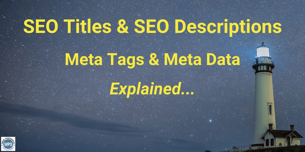 SEO title descriptions meta tag web page metadata
