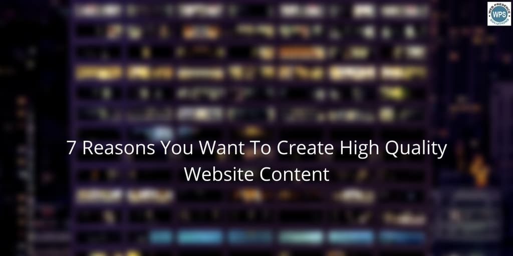 high quality website content small business blog web presence 