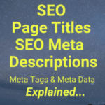 seo meta descriptions titles meta data tags