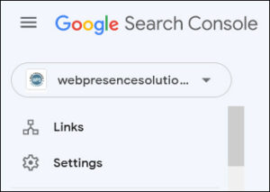 Links Setting Search Console