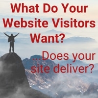 website visitors UX user experience content